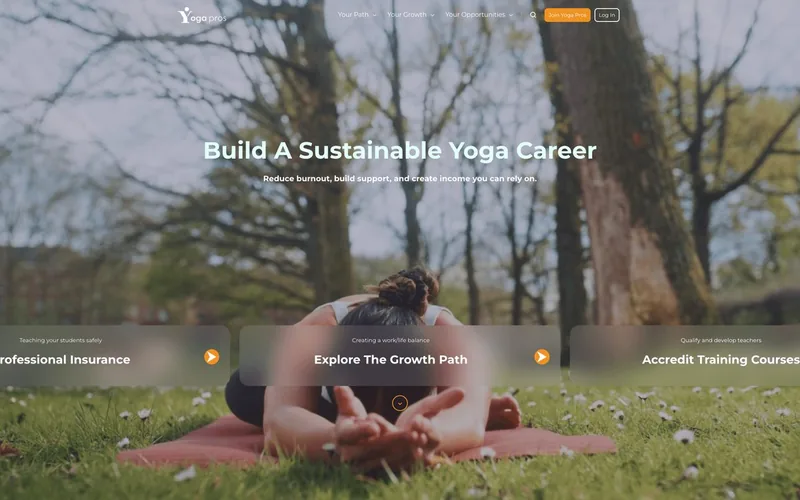Yoga Pros website